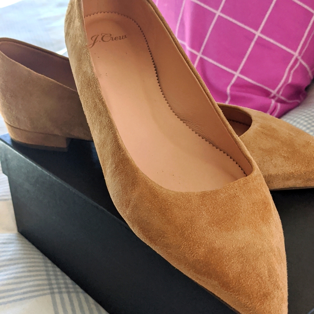 J Crew Suede Flats